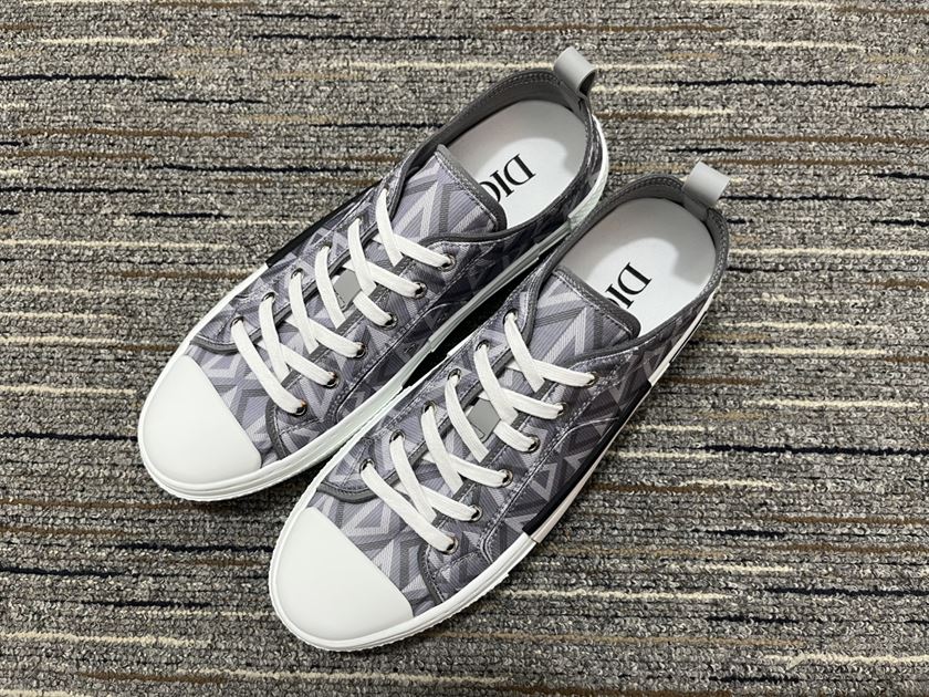 Dior B23 Gray CD Diamond Canvas Sneaker Replica - DR063 - view 04