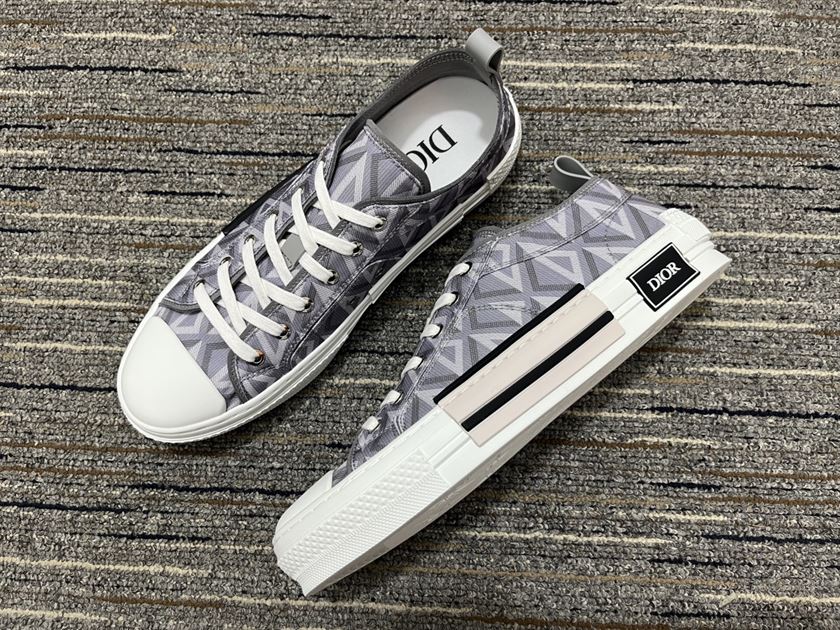 Dior B23 Gray CD Diamond Canvas Sneaker Replica - DR063 - view 05
