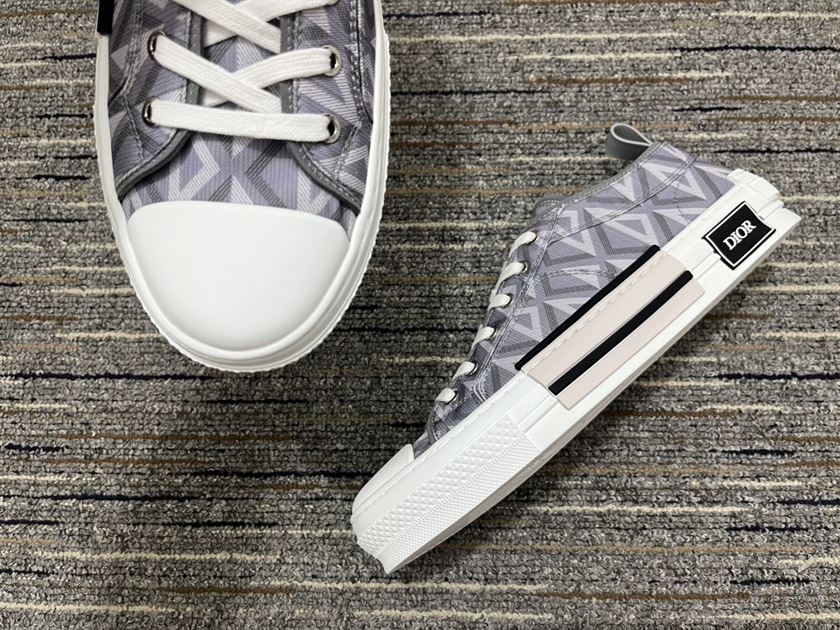 Dior B23 Gray CD Diamond Canvas Sneaker Replica - DR063 - view 06