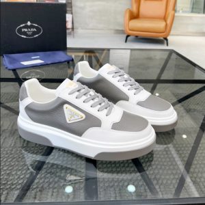 Prada Triangle-logo Beige White Sneakers Reps - PRS020 - view 01