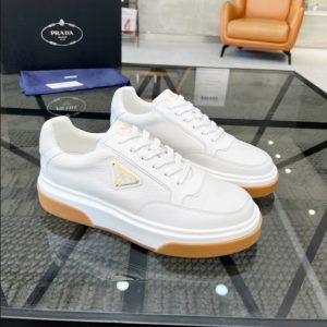 Prada Triangle-logo White Sneakers Reps - PRS021 - view 01