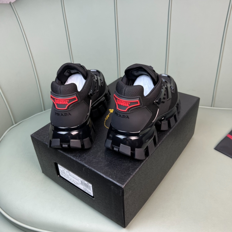 Prada Cloudbust Thunder Black Sneakers Reps - PRS025 - view 02