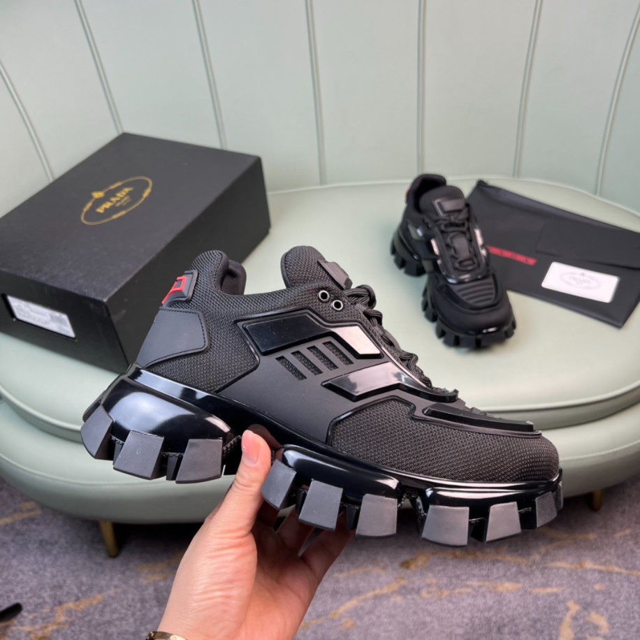 Prada Cloudbust Thunder Black Sneakers Reps - PRS025 - view 04