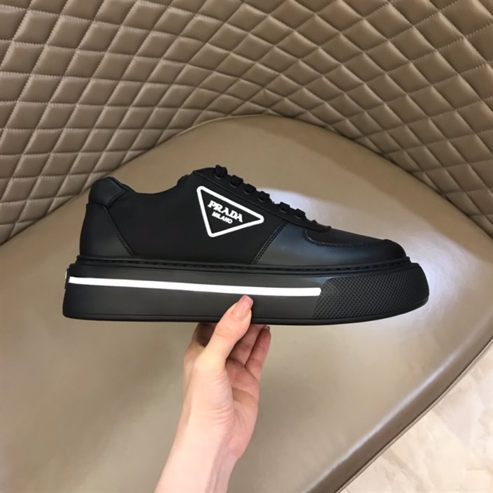 Prada Macro Re-Nylon and Brushed Leather Sneakers Replica - PSD027 - view 02