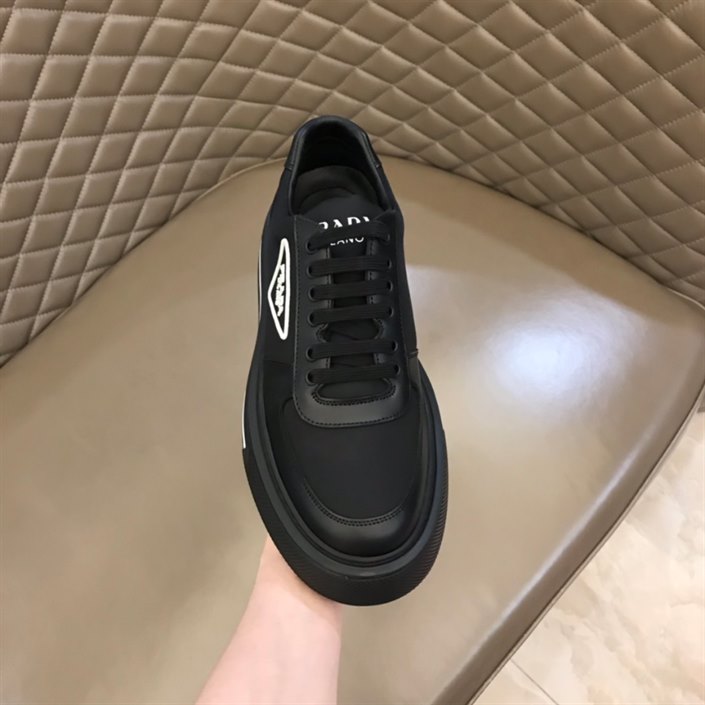 Prada Macro Re-Nylon and Brushed Leather Sneakers Replica - PSD027 - view 03