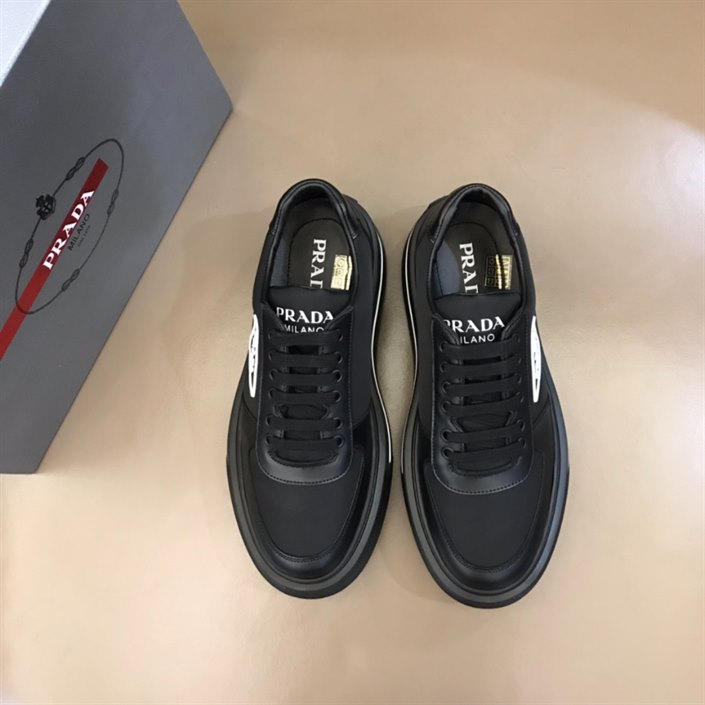 Prada Macro Re-Nylon and Brushed Leather Sneakers Replica - PSD027 - view 05