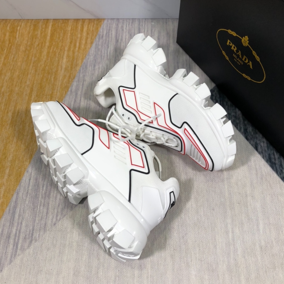 Prada Cloudbust Thunder White Red Black Sneakers Reps - PRS026 - view 04