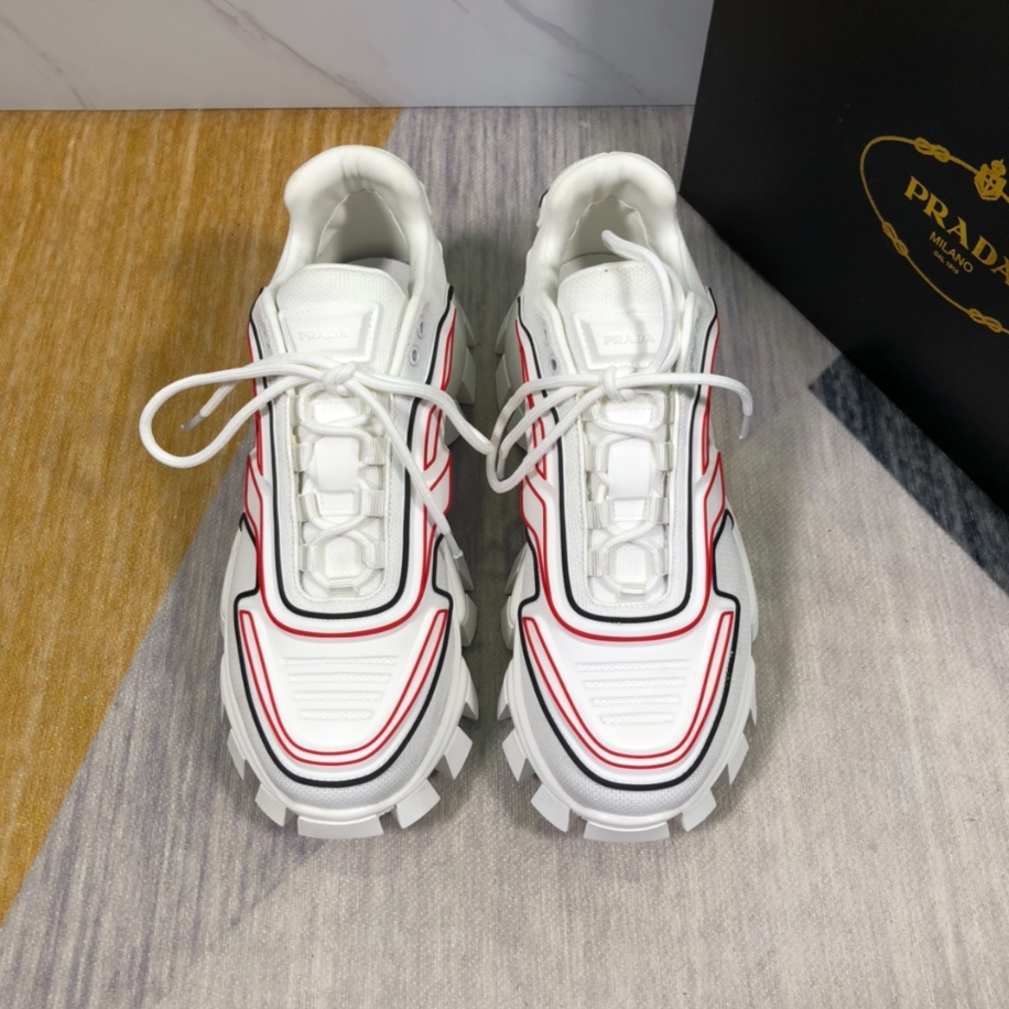 Prada Cloudbust Thunder White Red Black Sneakers Reps - PRS026 - view 05