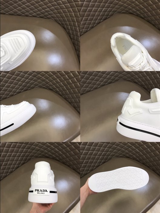 Prada Macro Re-Nylon and Brushed Leather Sneakers Replica - PSD026 - view 06