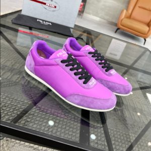 Prada Monaco Snickers Purple Sneakers Reps - PRS029 - view 01