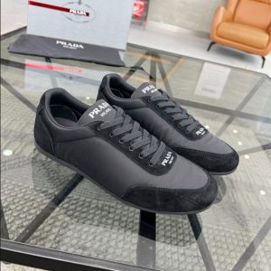 Prada Monaco Snickers Black Sneakers Reps - PRS030 - view 01