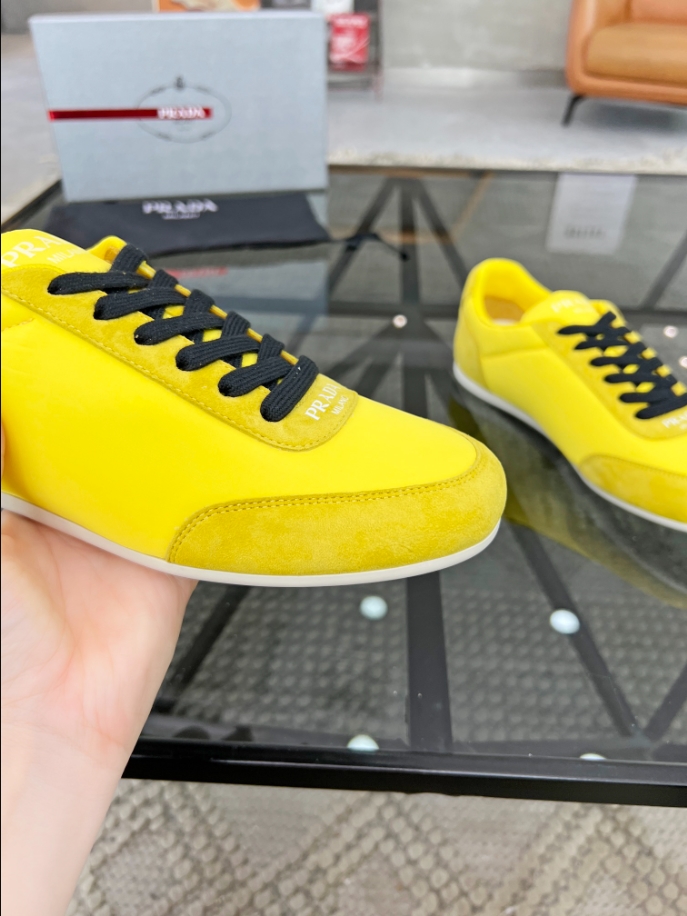 Prada Monaco Snickers Yellow Sneakers Reps - PRS031 - view 05