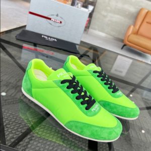 Prada Monaco Snickers Light Green Sneakers Reps - PRS032 - view 01