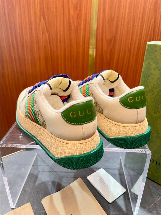 Gucci Screener Trainer with Web White Replica - GI049 - view 03
