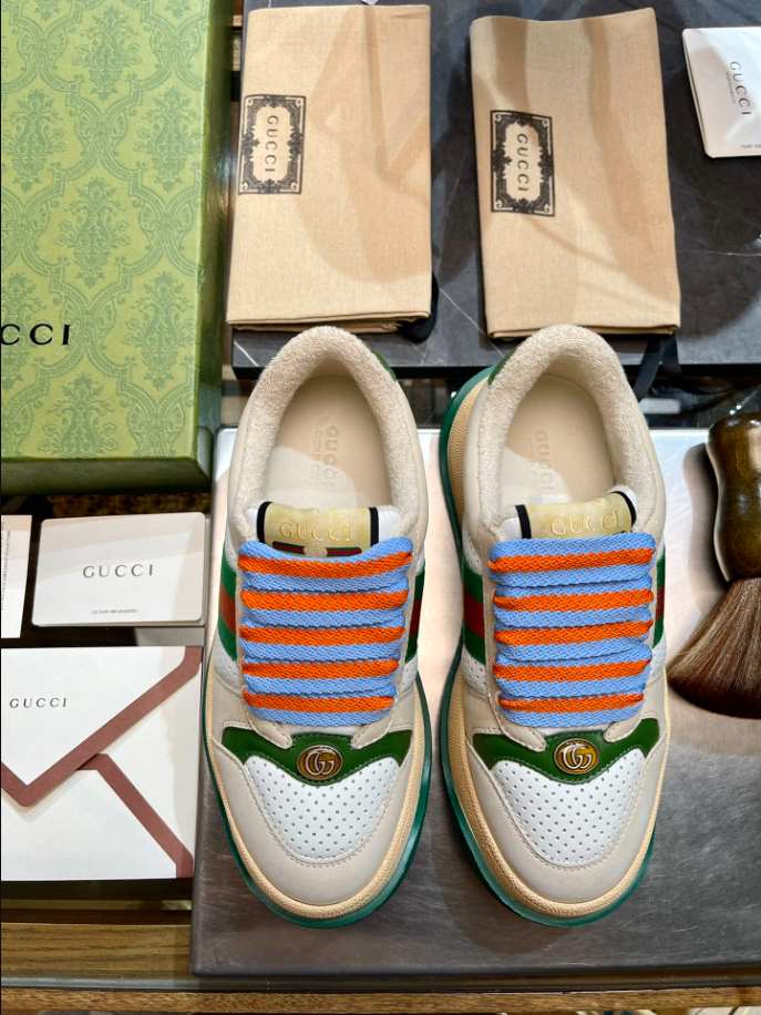 Gucci Screener Trainer with Web White Replica - GI049 - view 04