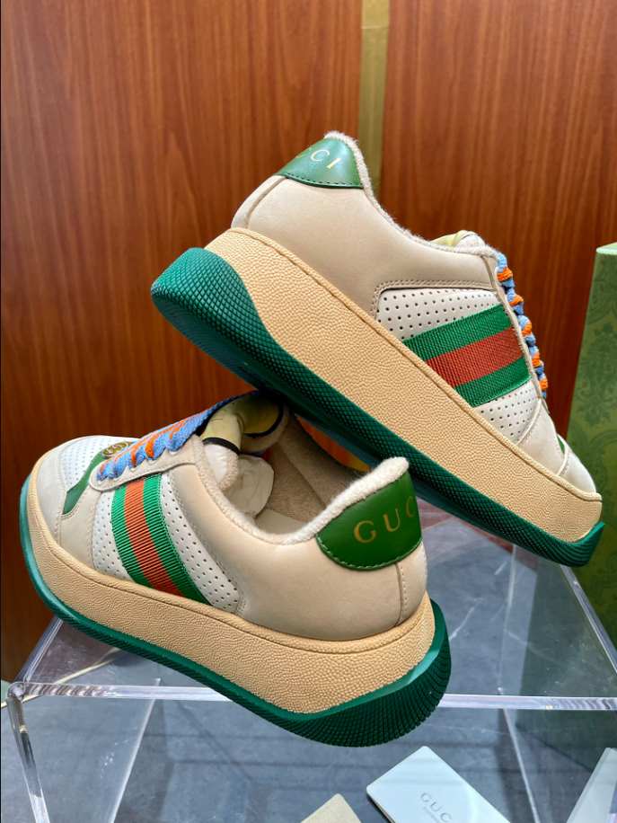 Gucci Screener Trainer with Web White Replica - GI049 - view 06