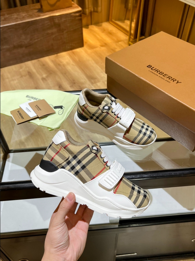 Burberry Beige Burb Trainers Sneaker Reps - SBR032 - view 04