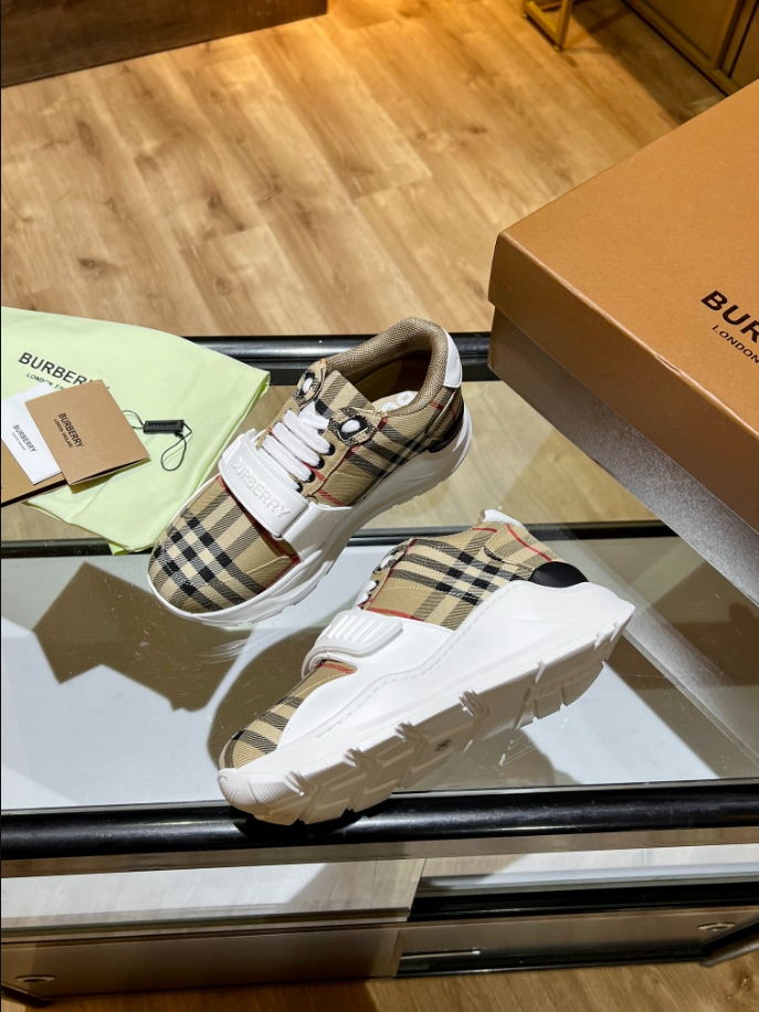 Burberry Beige Burb Trainers Sneaker Reps - SBR032 - view 05