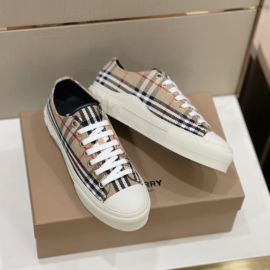 Burberry Beige Check Cotton Sneaker Reps - SBR022 - view 05