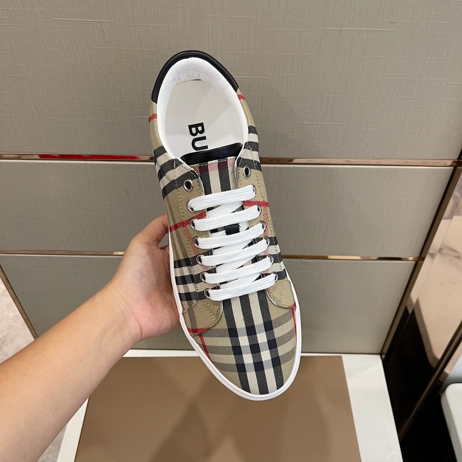 Burberry Beige Rangleton Check Sneaker Reps - SBR023 - view 03