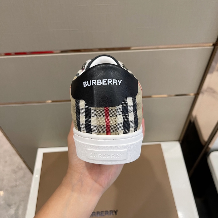 Burberry Beige Rangleton Check Sneaker Reps - SBR023 - view 04
