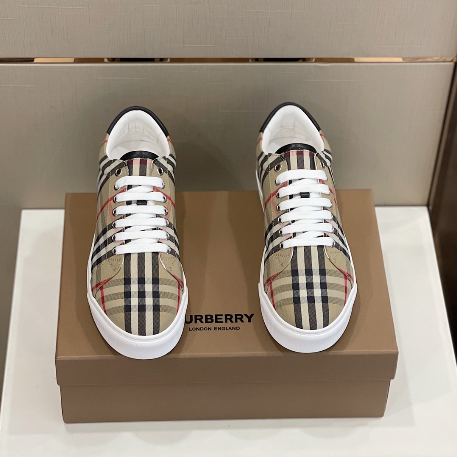 Burberry Beige Rangleton Check Sneaker Reps - SBR023 - view 05