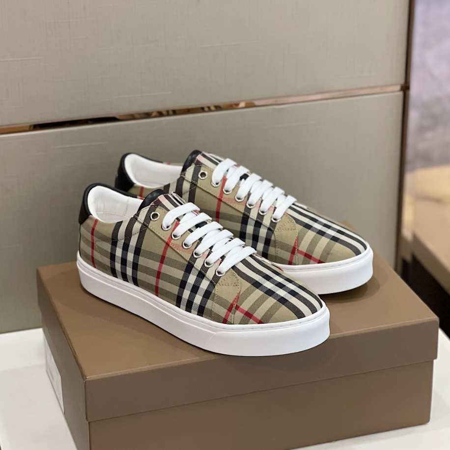 Burberry Beige Rangleton Check Sneaker Reps - SBR023 - view 06