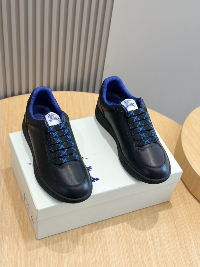 Burberry Black Leather Stock Sneaker Reps - SBR009 - view 02