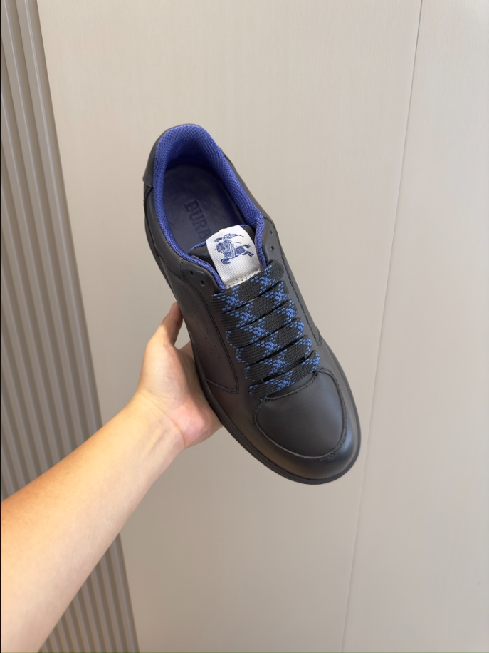 Burberry Black Leather Stock Sneaker Reps - SBR009 - view 03