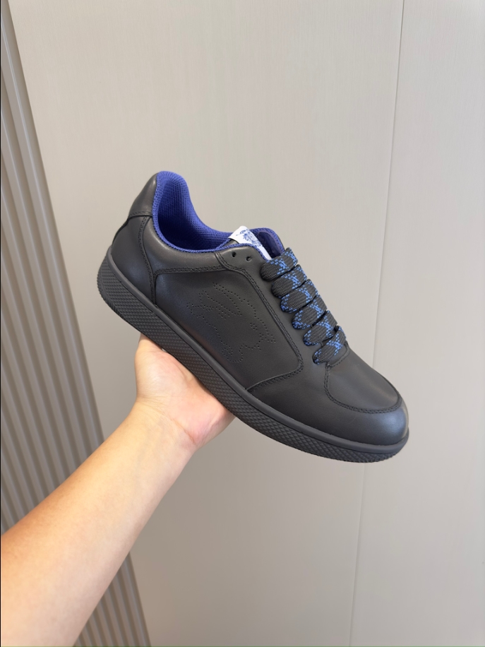 Burberry Black Leather Stock Sneaker Reps - SBR009 - view 06