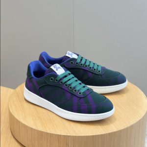 Burberry Navy Purple Mid Sneaker Reps - SBR004 - view 01