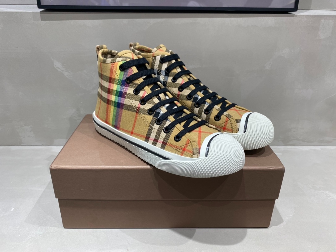 Burberry Rainbow Print High Top Sneaker Reps - SBR030 - view 02