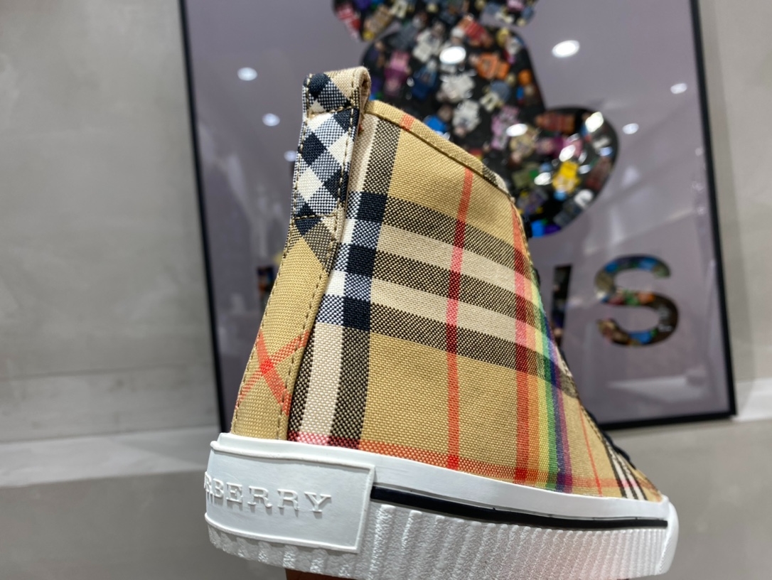 Burberry Rainbow Print High Top Sneaker Reps - SBR030 - view 03