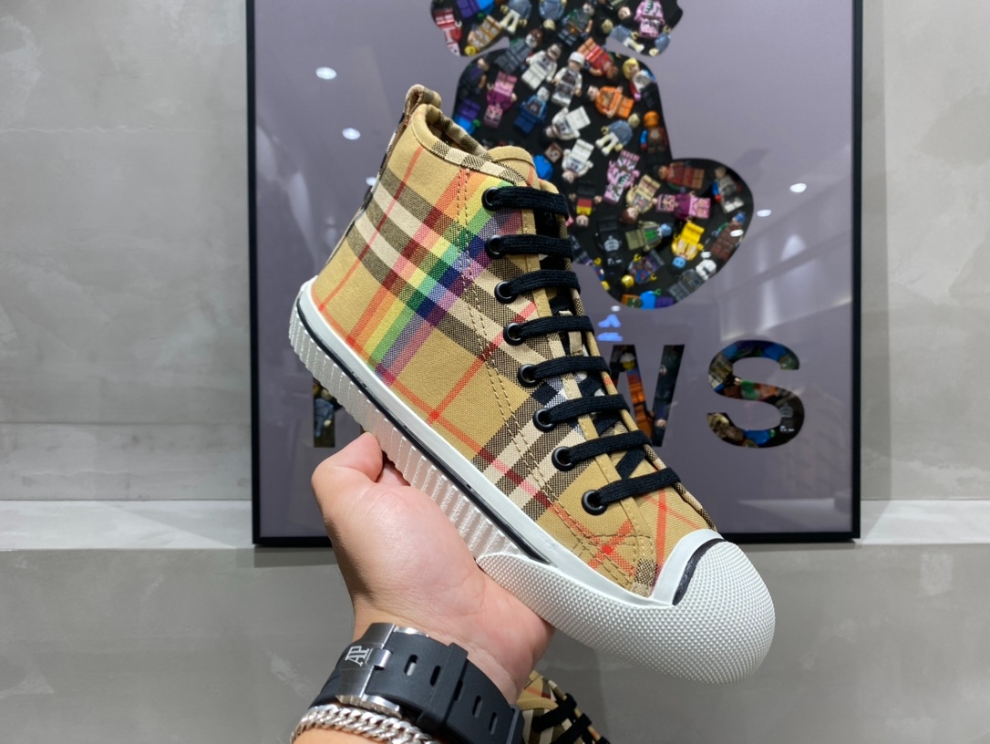 Burberry Rainbow Print High Top Sneaker Reps - SBR030 - view 04