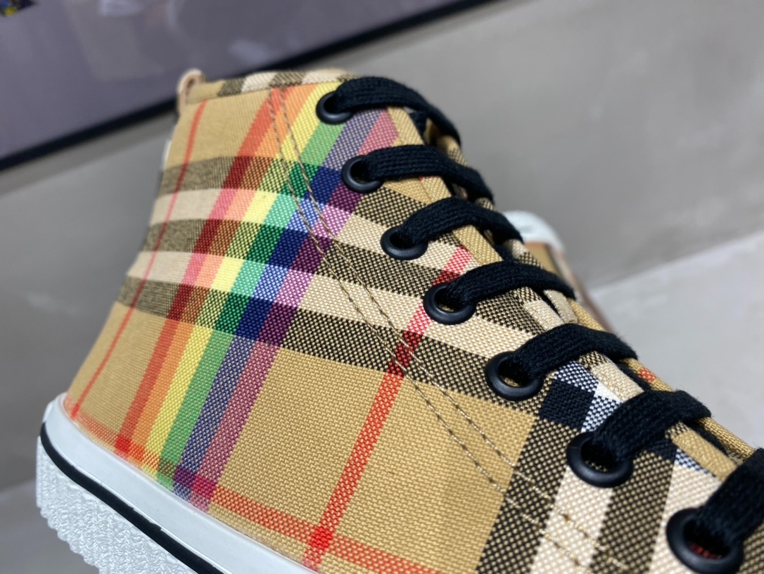 Burberry Rainbow Print High Top Sneaker Reps - SBR030 - view 05