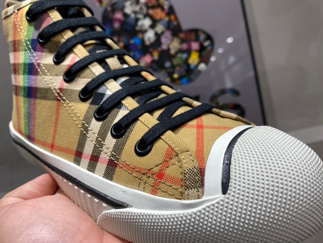 Burberry Rainbow Print High Top Sneaker Reps - SBR030 - view 06