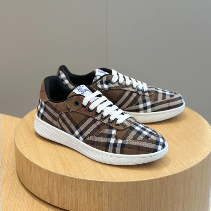 Burberry Rangleton Check Birch Brown Sneaker Reps - SBR001 - view 01