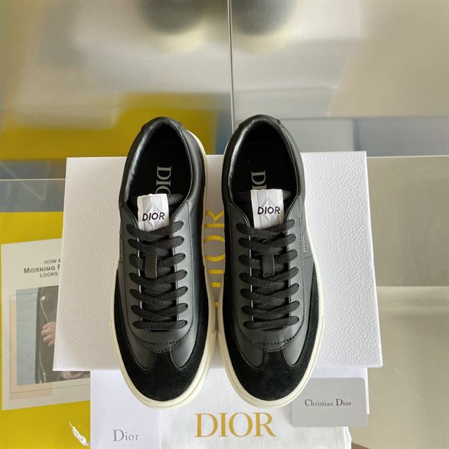 Dior B101 Black Smooth Calfskin and Nubuck Sneaker Reps - DR058 - view 06