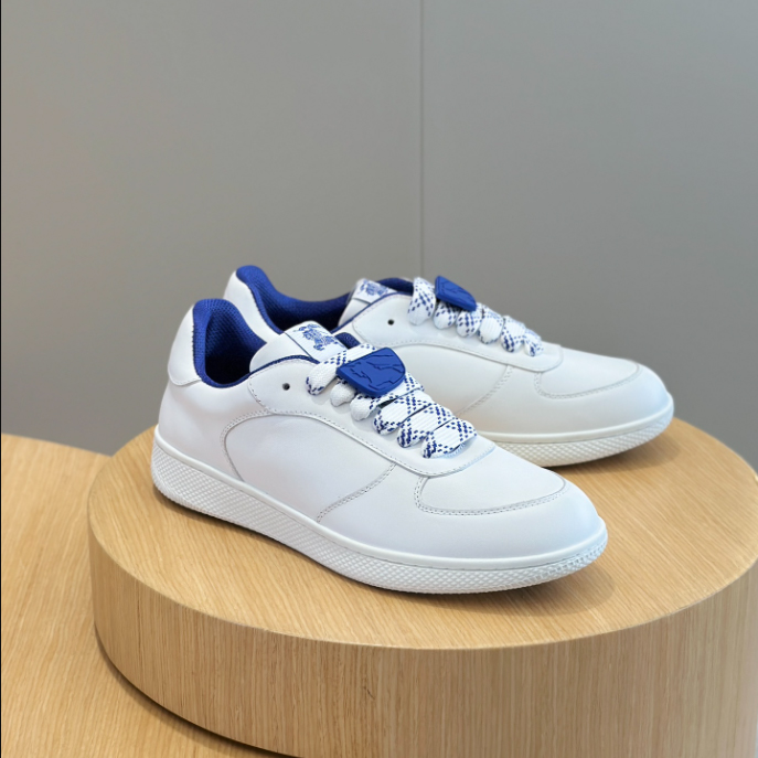 Burberry White Navy Mid Sneaker Reps - SBR006 - view 01