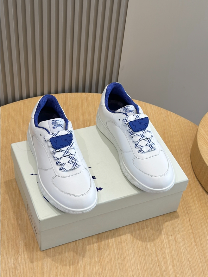 Burberry White Navy Mid Sneaker Reps - SBR006 - view 05