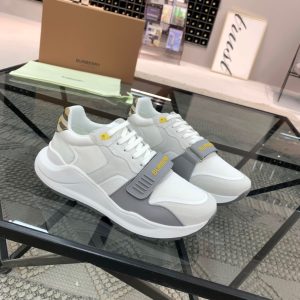 Burberry White Yellow Ramsey Sneaker Reps - SBR035 - view 01