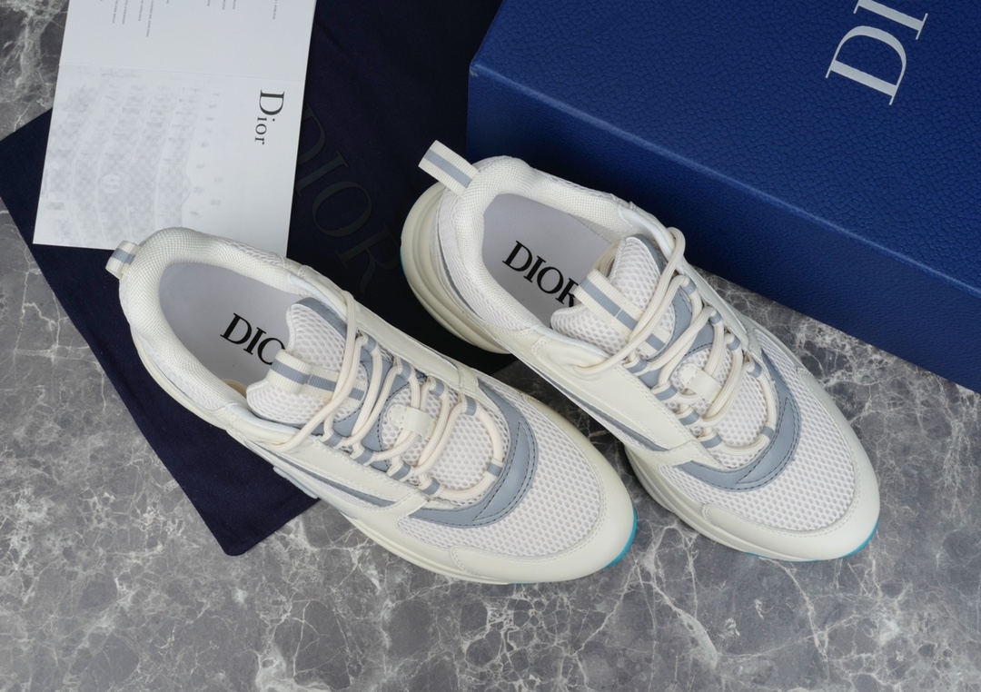 Dior B22 Cream Light Blue Sneaker Reps - DR109 - view 02