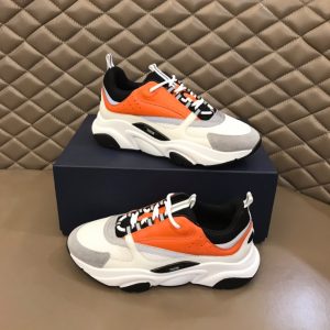 Dior B22 Technical Mesh Black White Orange Sneaker Reps - DR113 - view 01