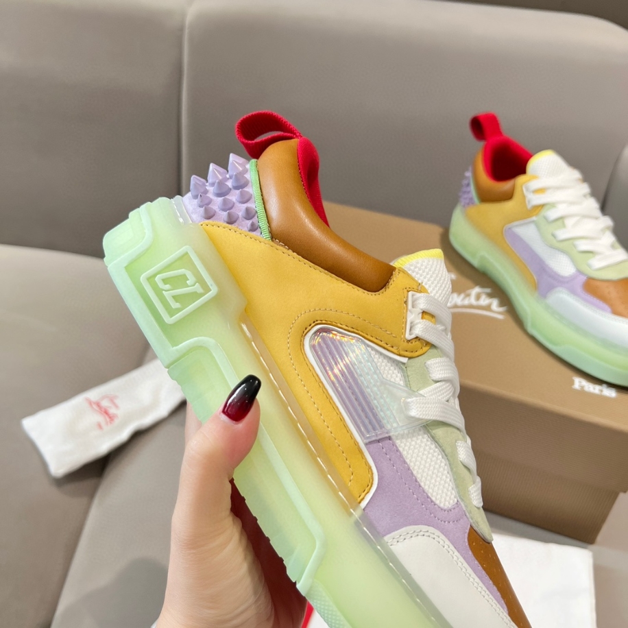 Christian Louboutin Astroloubi Green Sneakers Reps - CLS93 - view 04