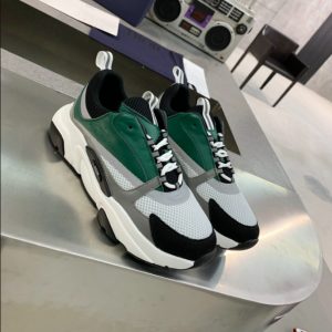 Dior B22 White Black Green Mesh Sneaker Reps - DR116 - view 01