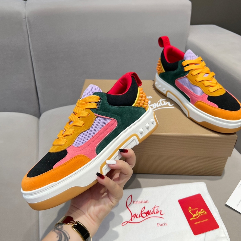 Christian Louboutin Astroloubi White Brown Sneaker Reps - CLS95 - view 02