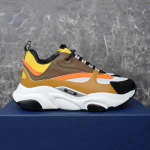 Dior B22 Yellow White Ebony Camel Sneaker Reps - DR129 - view 01