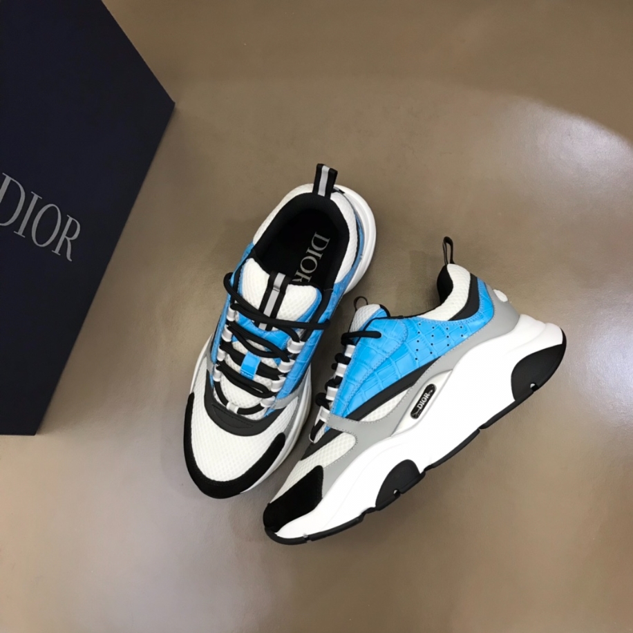 Dior B22 Light Blue Croc Sneaker Reps - DR130 - view 03