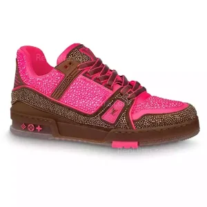 Louis Vuitton Trainer Sneakers Sparkling Crystals Reps - LS116 - view 01