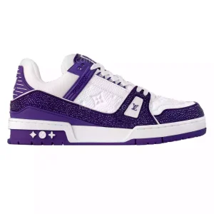 Louis Vuitton Trainer Sneakers Sparkling Crystals Reps - LS119 - view 01